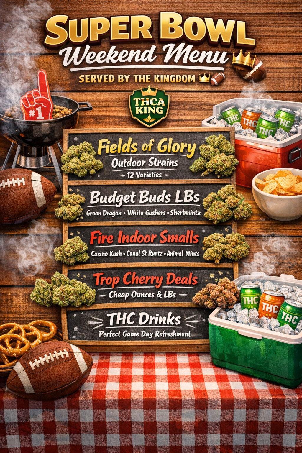 THCA King 2nd Annual Super Bowl Sale